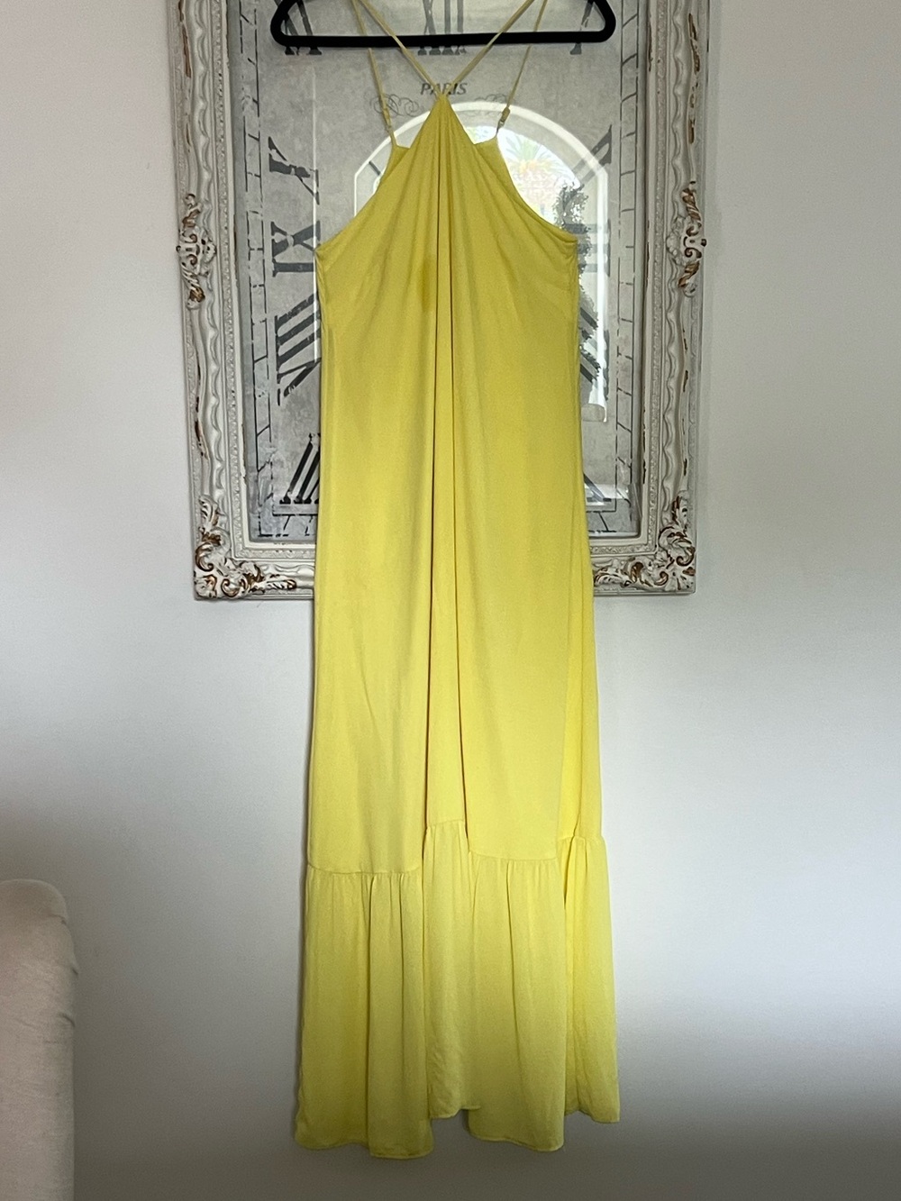 Aqua - Bright Yellow Halter Maxi Dress